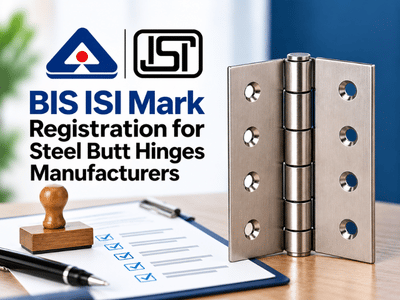 BIS ISI Mark Registration for Steel Butt Hinges Manufacturers